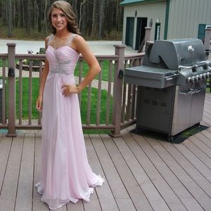 Light pink prom dress size 0